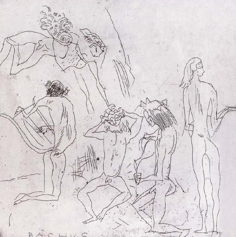 Jules Pascin Bakesi is a Bacchus oil painting image